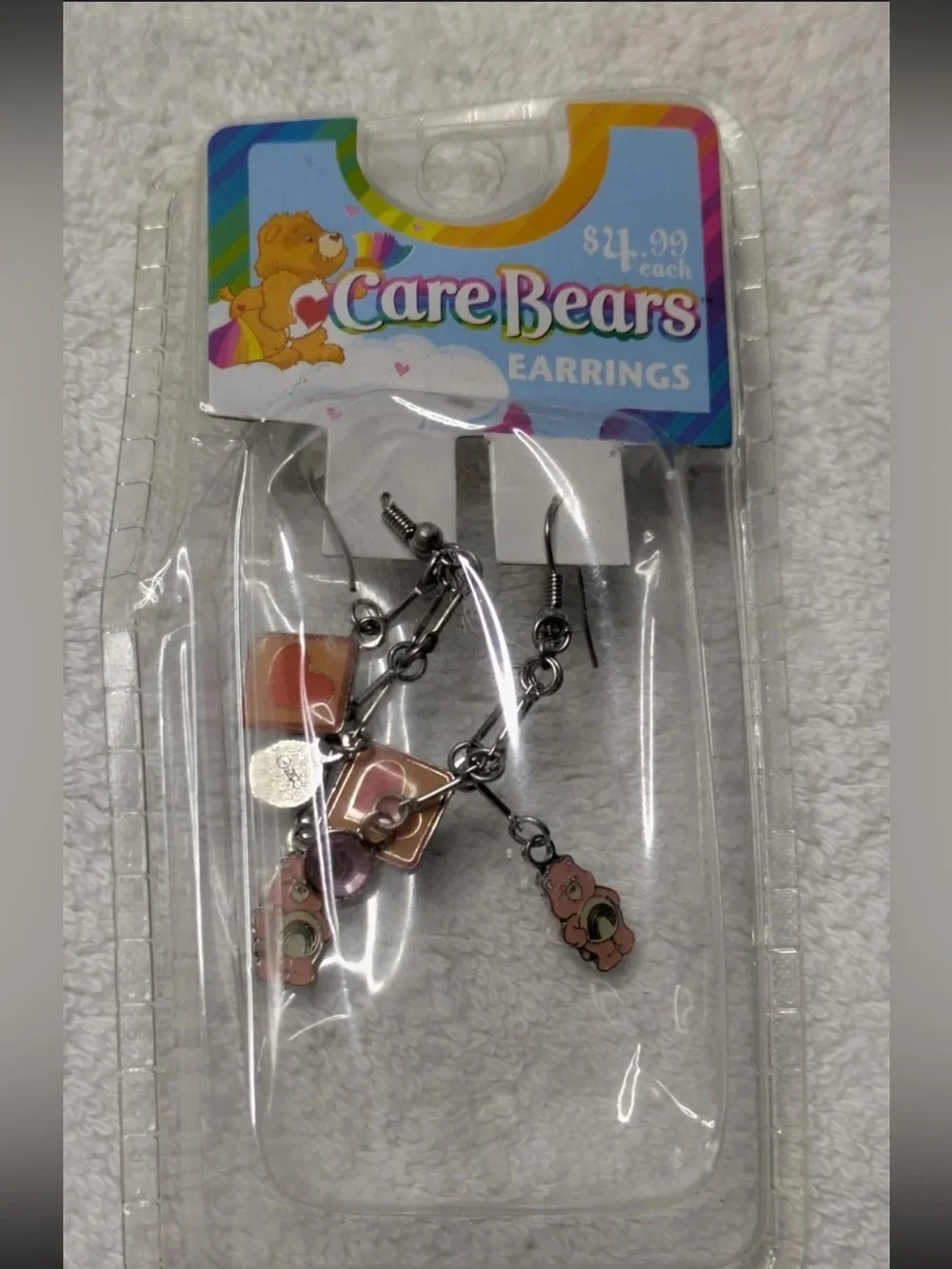 Care Bears Multi-Color Charm Earrings and Add-A-Charms Set